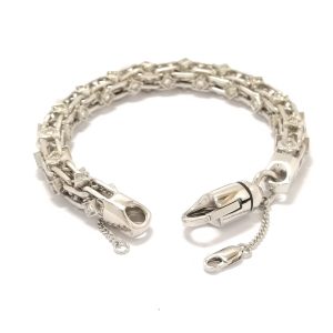 9ct White Gold Fancy Diamond Bracelet 4.75ct