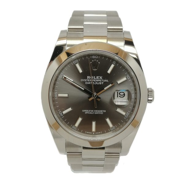 Rolex Grey Dial DateJust 41 Watch 126300