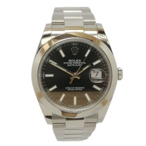 Rolex Black Dial DateJust 41 Watch 126300