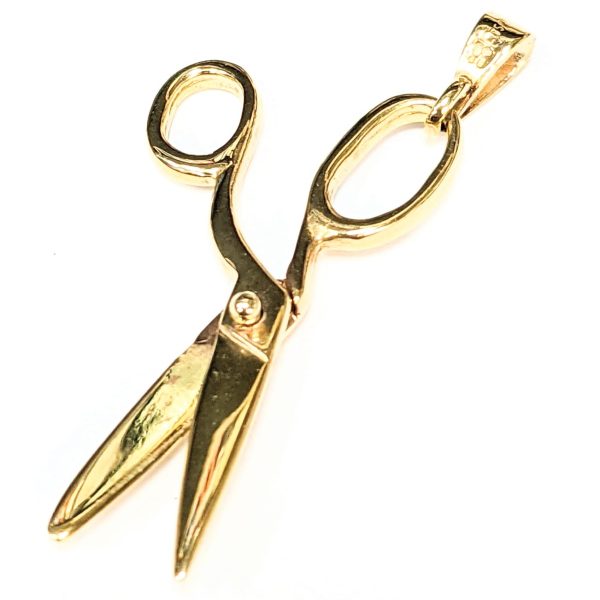 9ct Gold Scissors Pendant