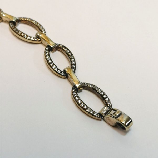 9ct Gold Cubic Zirconia Bracelet