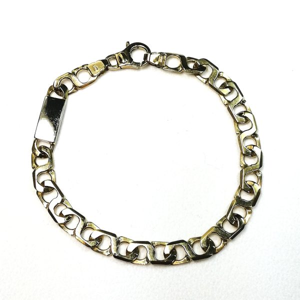 9ct Gold S Link & Bar Bracelet