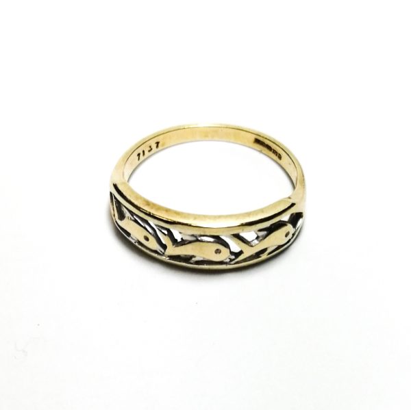 9ct Gold Dolphins Ring