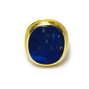 18ct Gold Lapis Lazuli Signet Ring