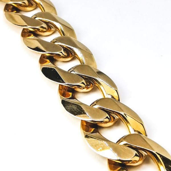 9ct Gold Large Curb Link Bracelet