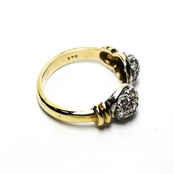 9ct Gold CZ Torque Ring