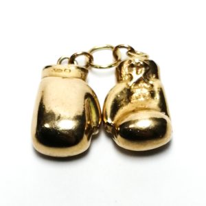 9ct Gold Set of Boxing Glove Pendant