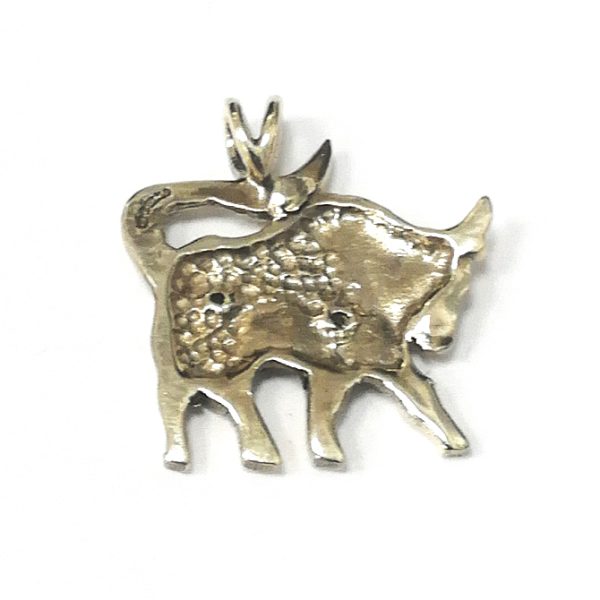 9ct Gold Taurus Bull Pendant