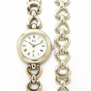 Silver Ladys LC Watch & Bracelet Set