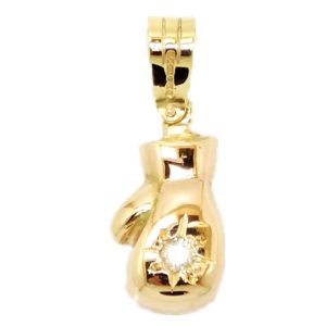 9ct Gold Solid Diamond Boxing Glove .29ct