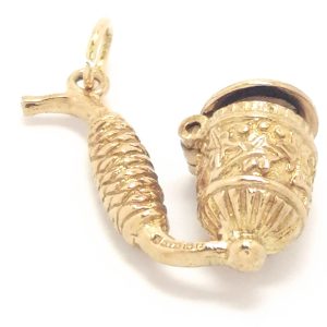 9ct Gold Fancy Pipe Charm