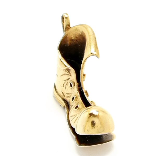 Vintage 9ct Gold old Boot Charm