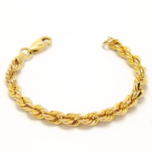 9ct Gold Childs Rope Bracelet