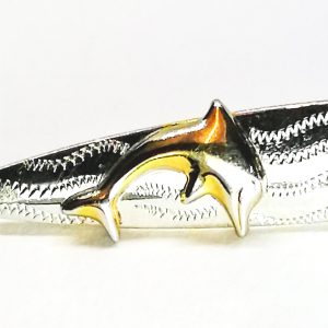 9ct Gold Double Dolphin Brooch