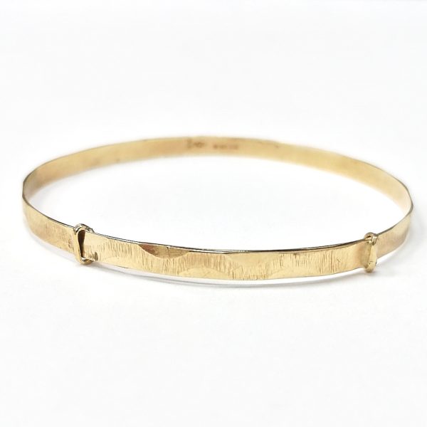 9ct Gold Expandable Childrens Bangle (1982)