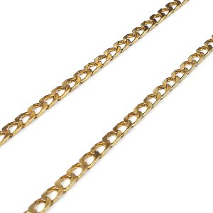 9ct Gold 18" Square Curb Chain