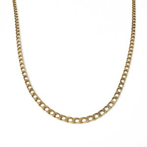 9ct Gold 18" Square Curb Chain