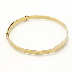 9ct Gold ID Expandable Childs Bangle