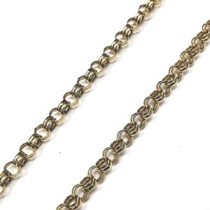 9ct Gold 18" Double Link Belcher