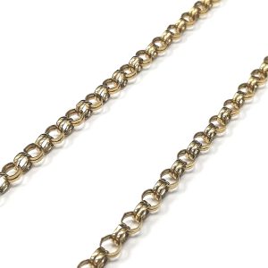 9ct Gold 30" Double Link Belcher Chain