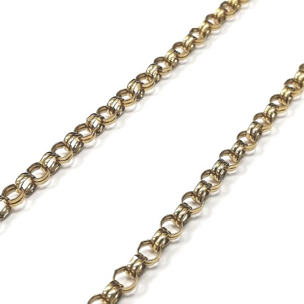 9ct Gold 30" Double Link Belcher Chain