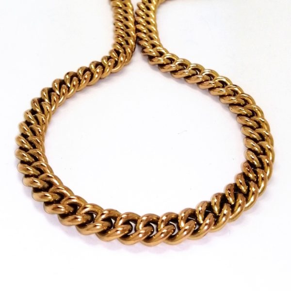 9ct Gold 18" Curb Link Chain 49.8g