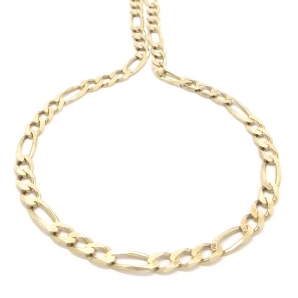 9ct Gold 30" Figaro Link Chain 27.2g