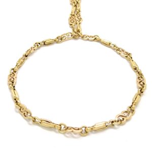 9ct Gold 18" Fancy Link Chain.
