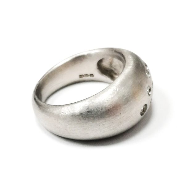 Silver CZ Dome Ring