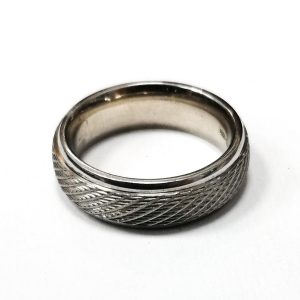 Silver Fancy Band Ring