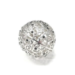 Silver CZ Ball Pendant