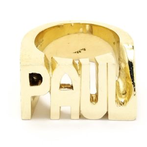 9ct Gold PAUL Ring 49.8g
