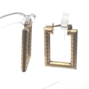9ct Gold Patterned Hoops