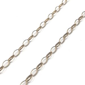 9ct Gold 35" Oval Belcher Chain