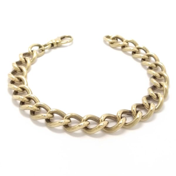 9ct Gold Curb link Bracelet. 39.0g