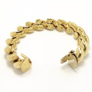 9ct Gold Macaroni Style Bracelet 38.0g