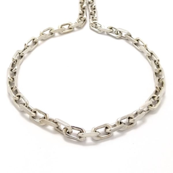 9ct White Gold 26" Filed Belcher Link Chain 53.7g