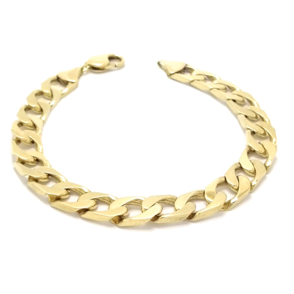 9ct Gold Curb Bracelet 38.8gms | chapeljewellersshop