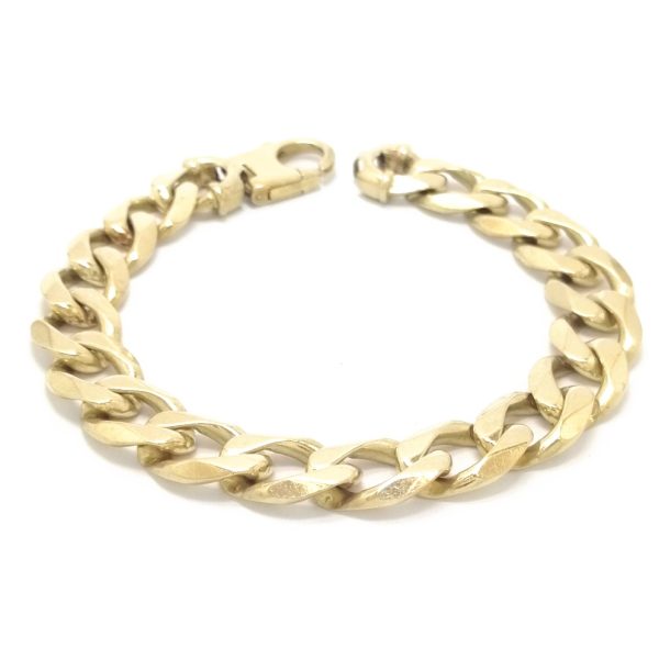 9ct Gold Filed Curb Bracelet 63.7gms