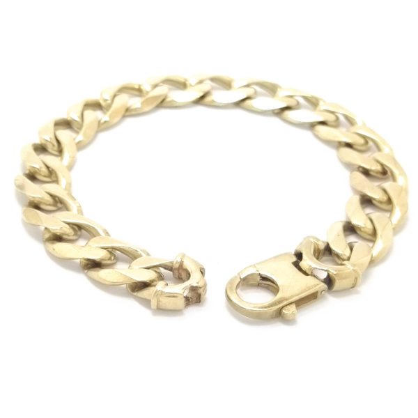 9ct Gold Filed Curb Bracelet 63.7gms