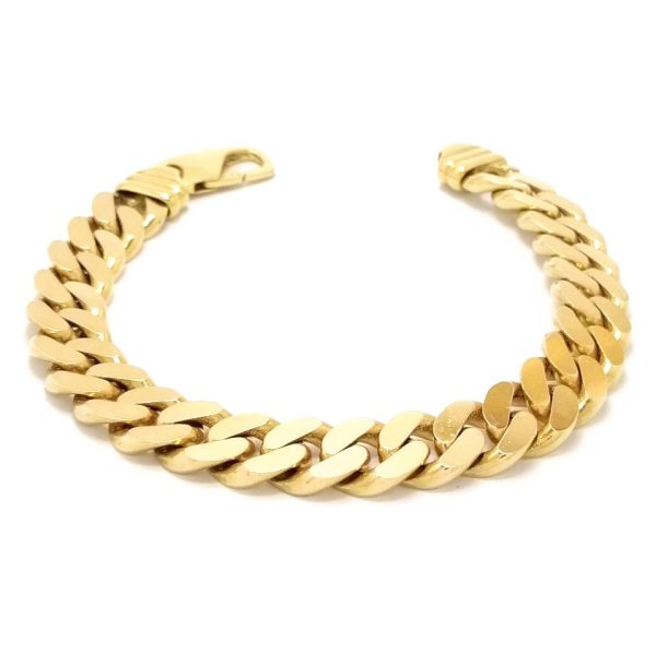 9ct Gold Curb Link Bracelet 56.1g