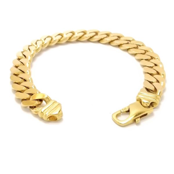 9ct Gold Curb Link Bracelet 56.1g