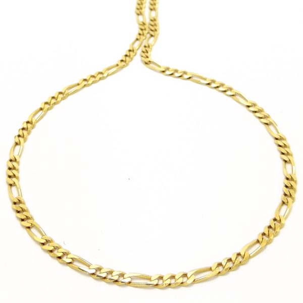 18ct Gold 24" Figaro Link Chain