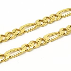 18ct Gold 24" Figaro Link Chain