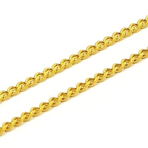 22ct Gold 22" Fine Curb Link Chain