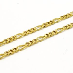 18ct Gold 24" Figaro Chain