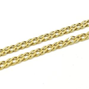 14ct Gold 18" Double Curb Link Chain