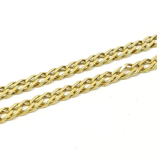 14ct Gold 18" Double Curb Link Chain