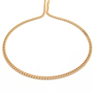 9ct Rose Gold 30" Curb Link Chain.