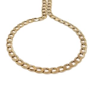 9ct Gold 19" Curb Link Chain